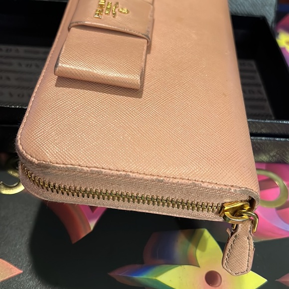 Authentic Prada long zip around bow wallet - Picture 9 of 15